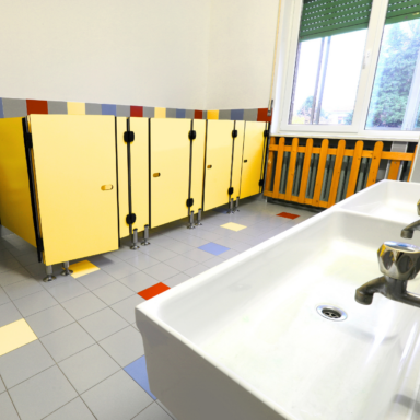nursery school washroom