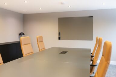Boardroom refurbishment project completed in Nuneaton Warwickshire by Stirling Interiors