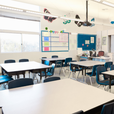 modern classroom refurbishment